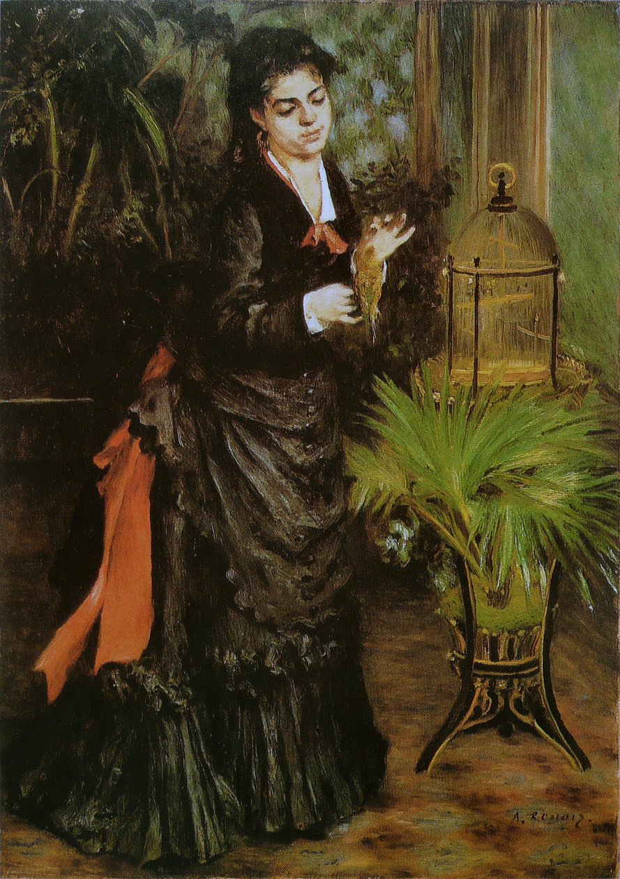 La Femme à la perruche tekijältä Pierre Auguste Renoir