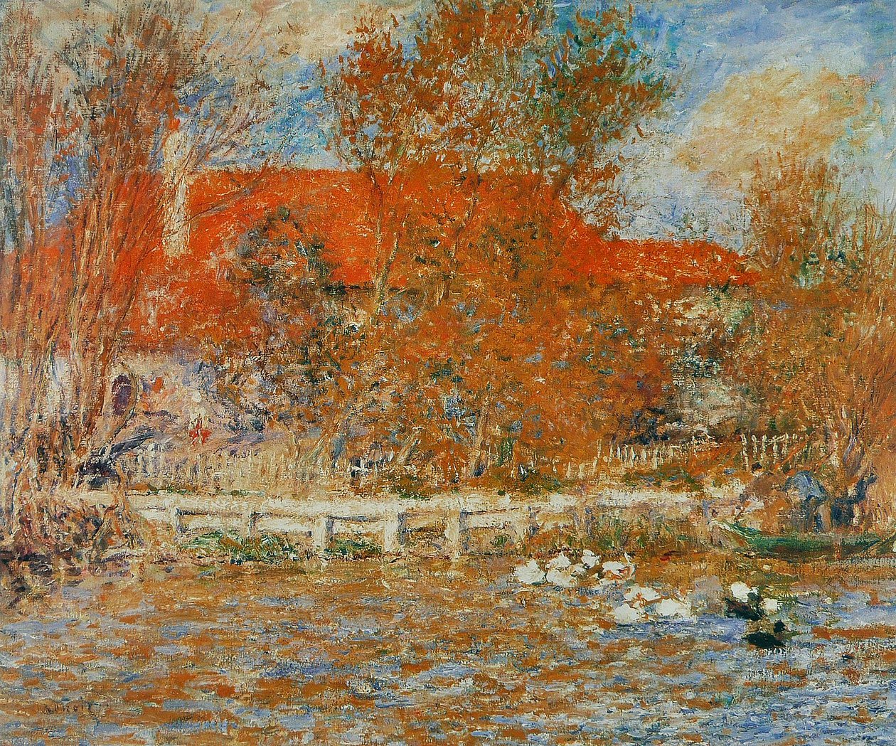 La Mare aux canards tekijältä Pierre Auguste Renoir