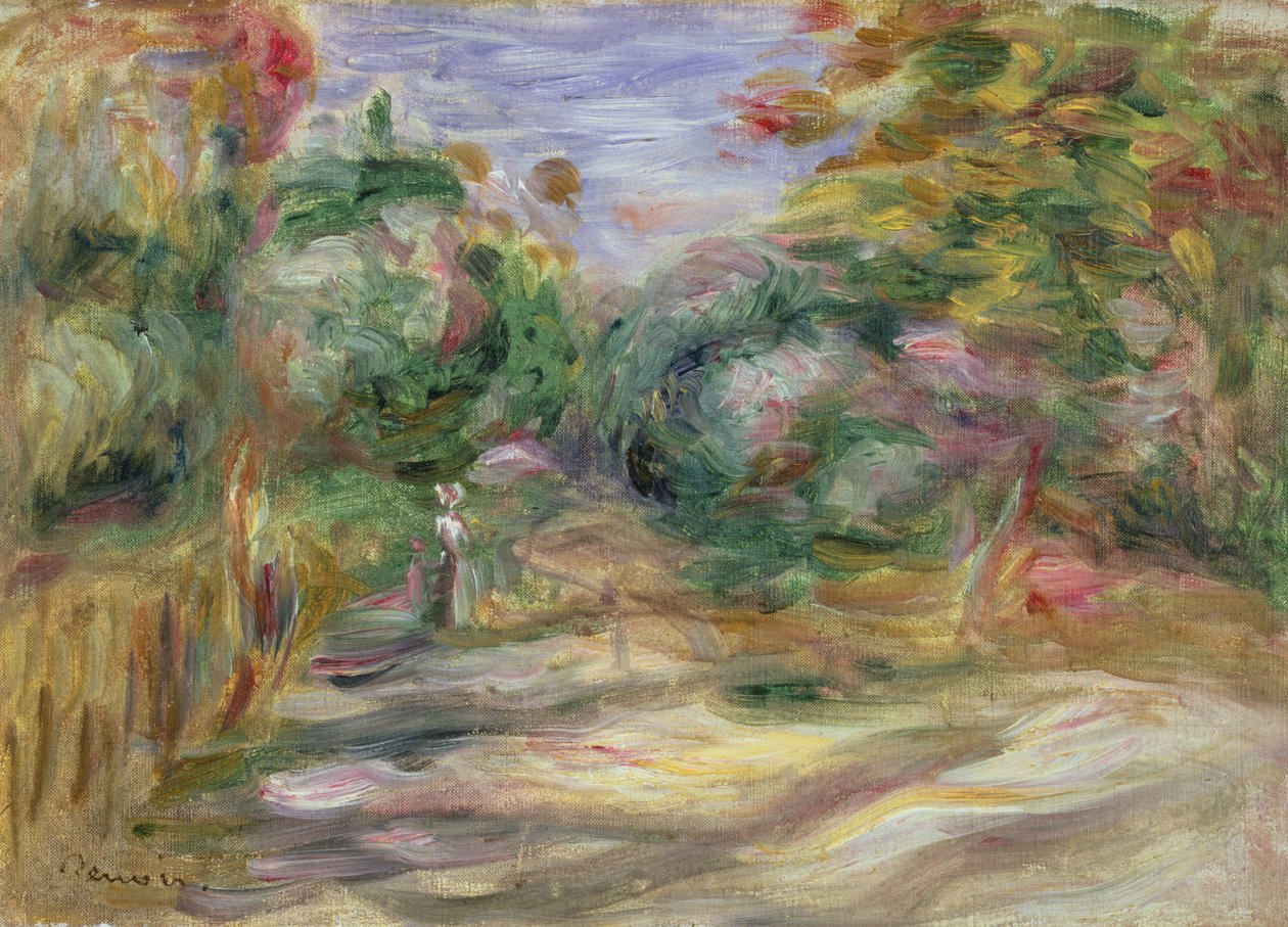 Maisema - Lane tekijältä Pierre Auguste Renoir