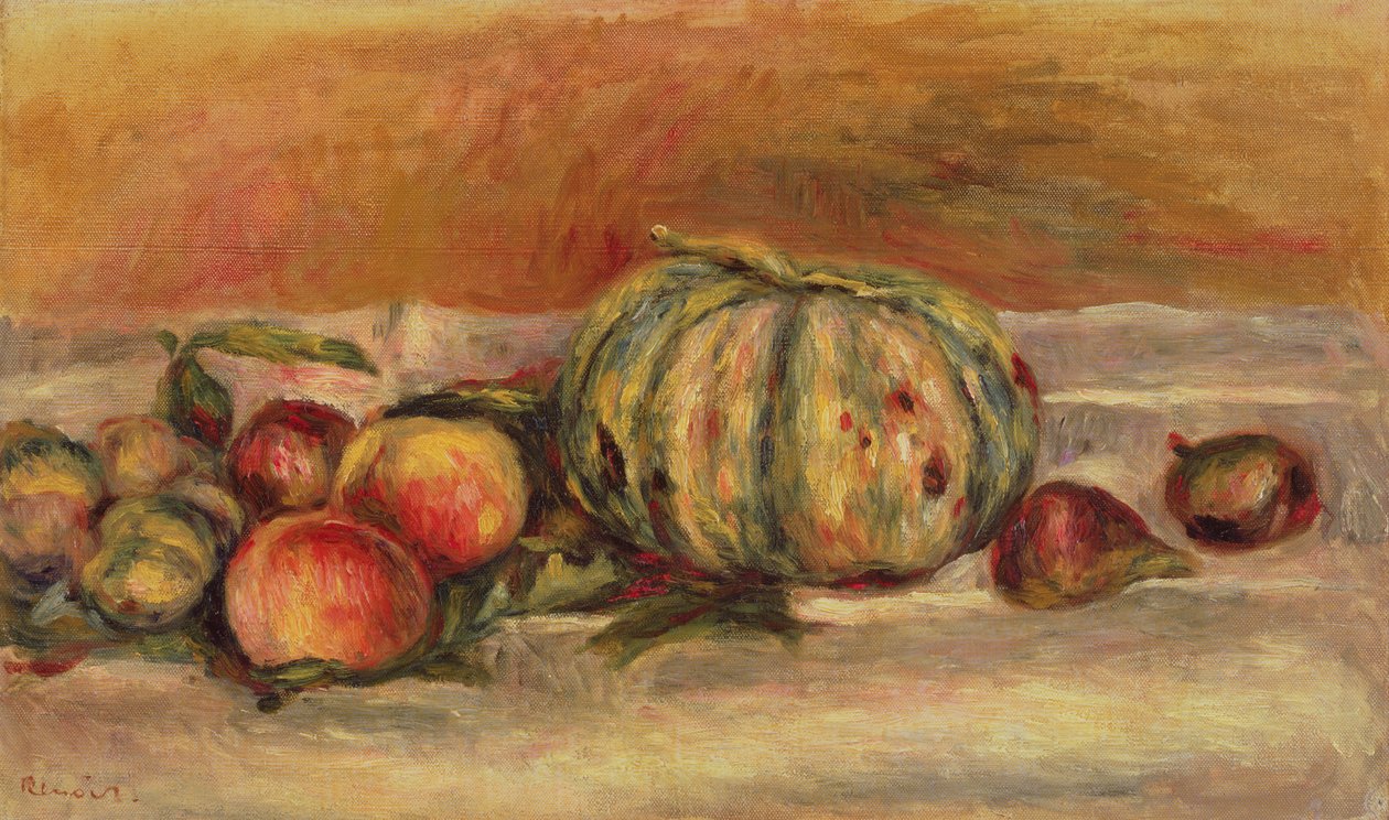 Meloni ja hedelmät tekijältä Pierre Auguste Renoir