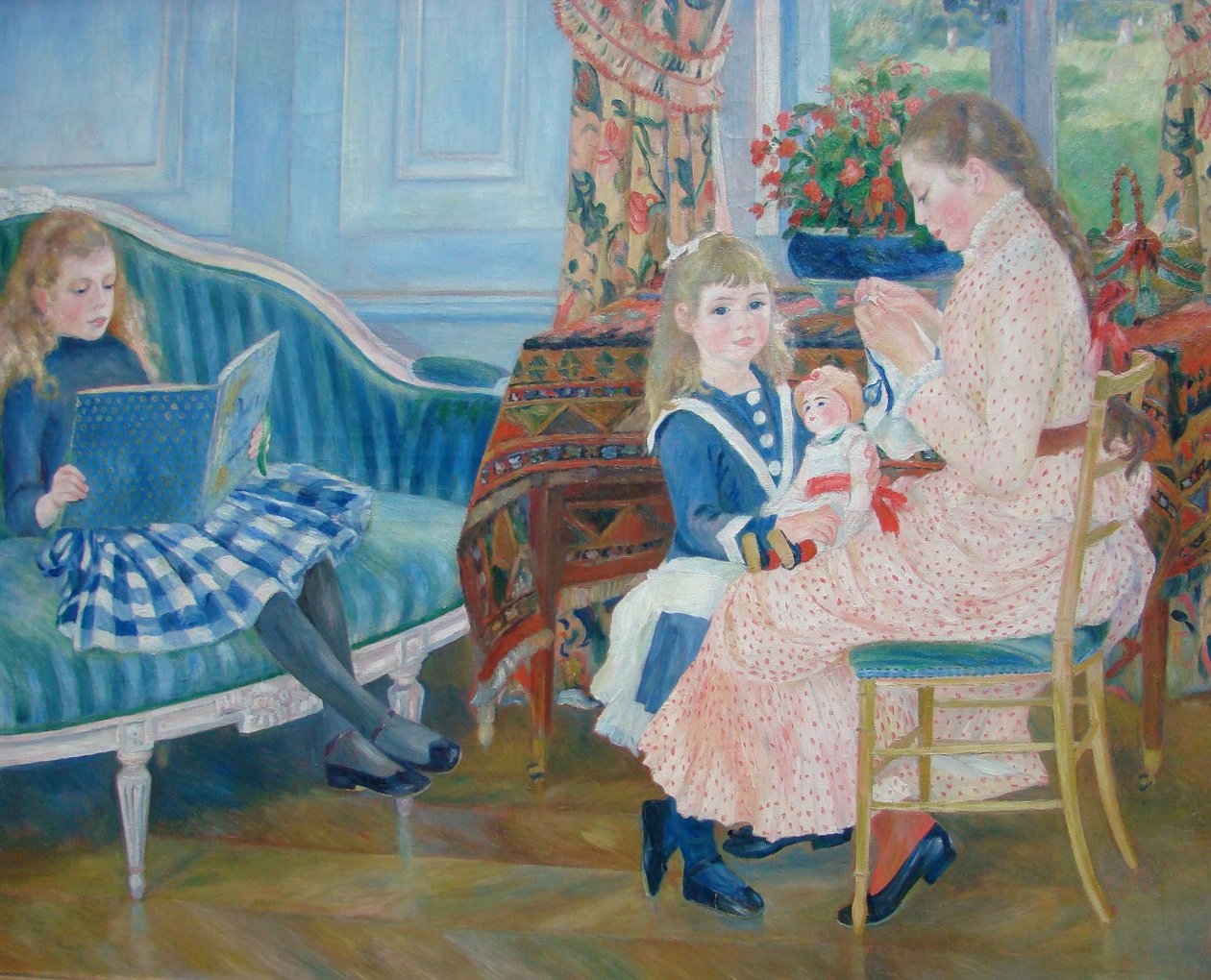 Nachmittag der Kinder Wargemontissa tekijältä Pierre Auguste Renoir