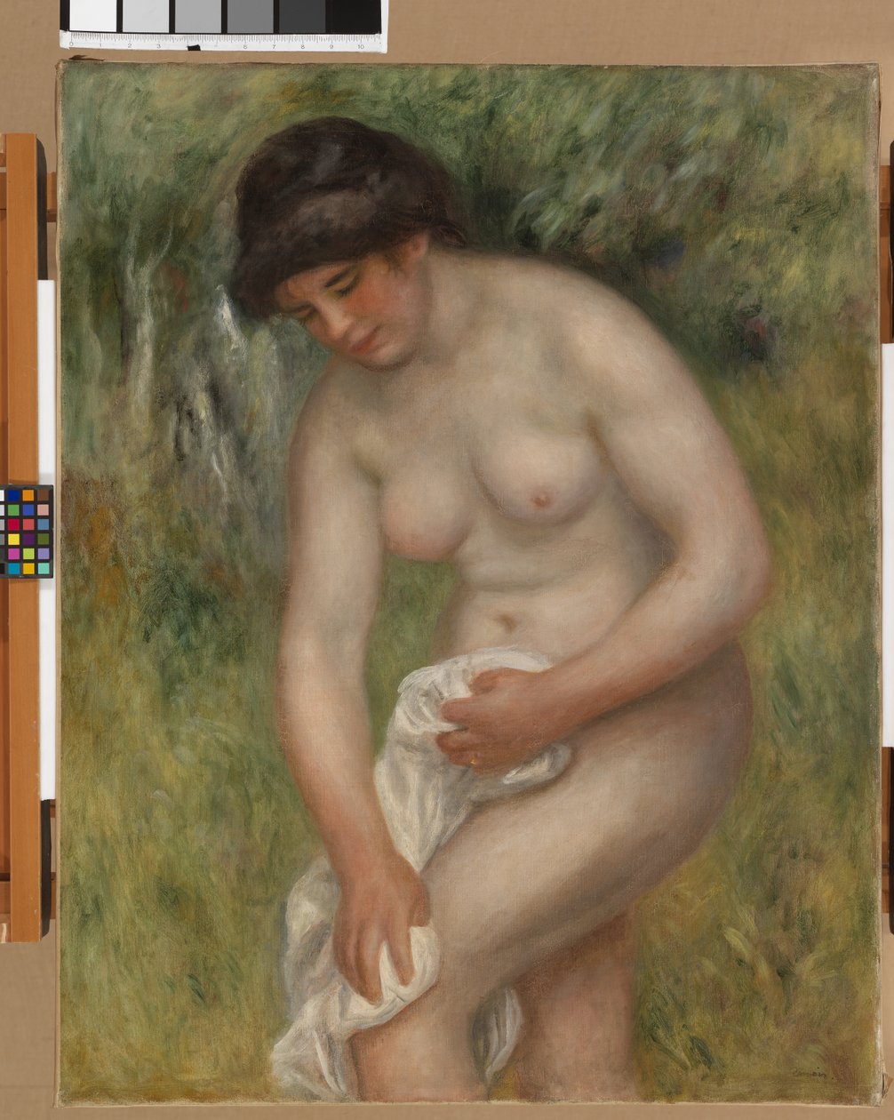 Alaston, vihreä tausta, 1902 tekijältä Pierre Auguste Renoir