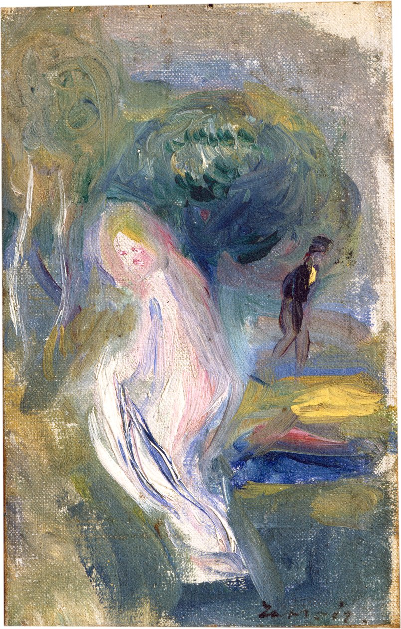 Alaston figuuri taustalla, n.1882 tekijältä Pierre Auguste Renoir