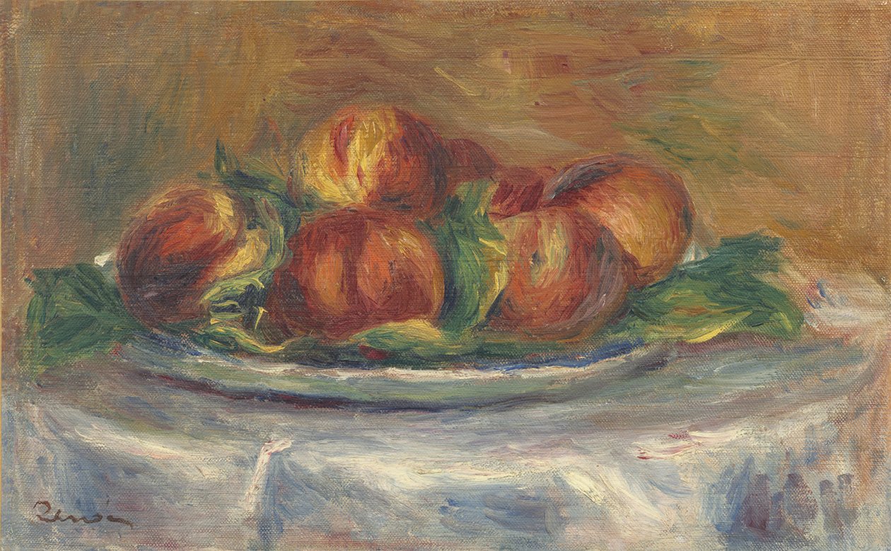 Persikat lautasella, 1902-5 tekijältä Pierre Auguste Renoir