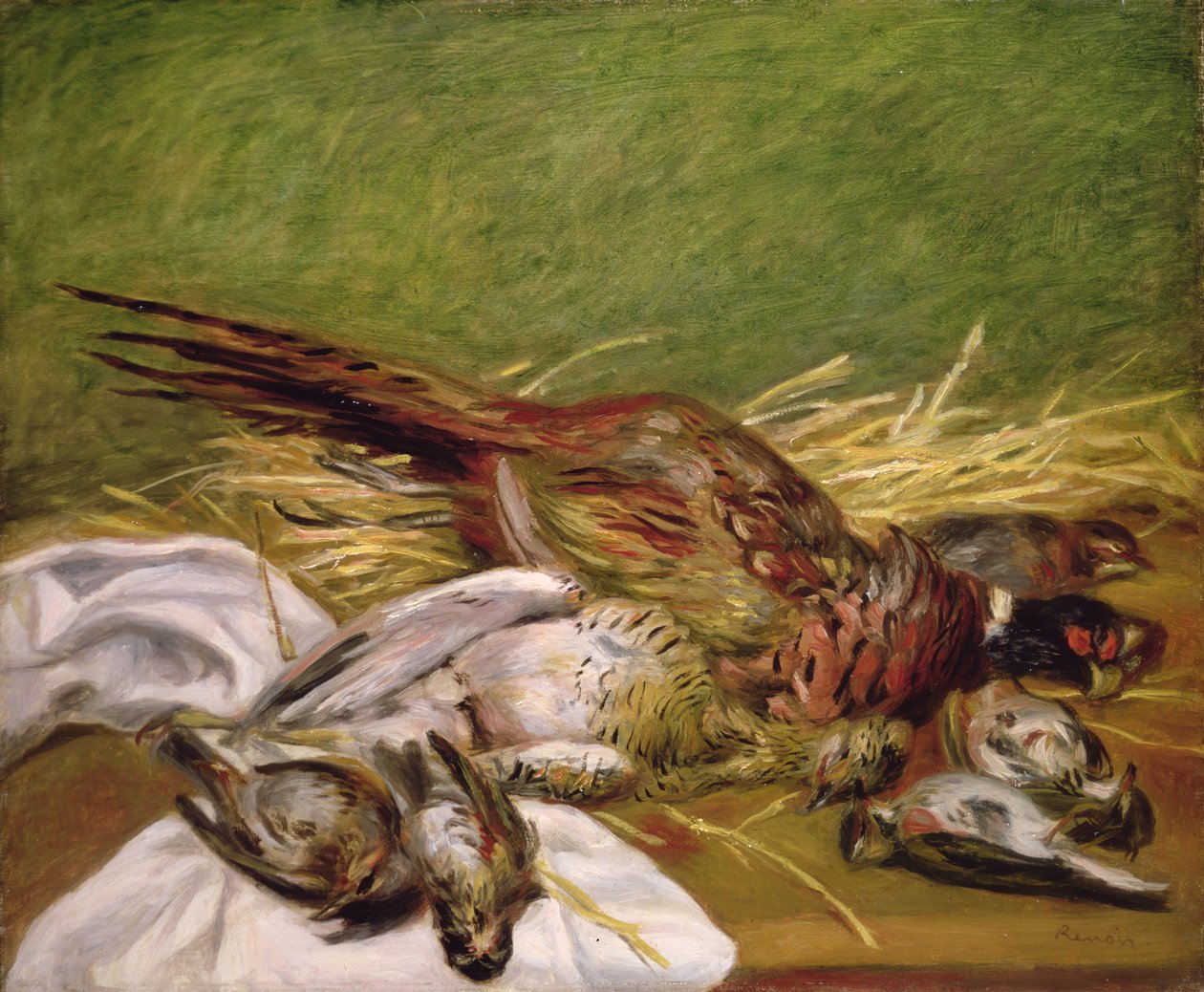 Fasaani ja rastasta, 1902 tekijältä Pierre Auguste Renoir