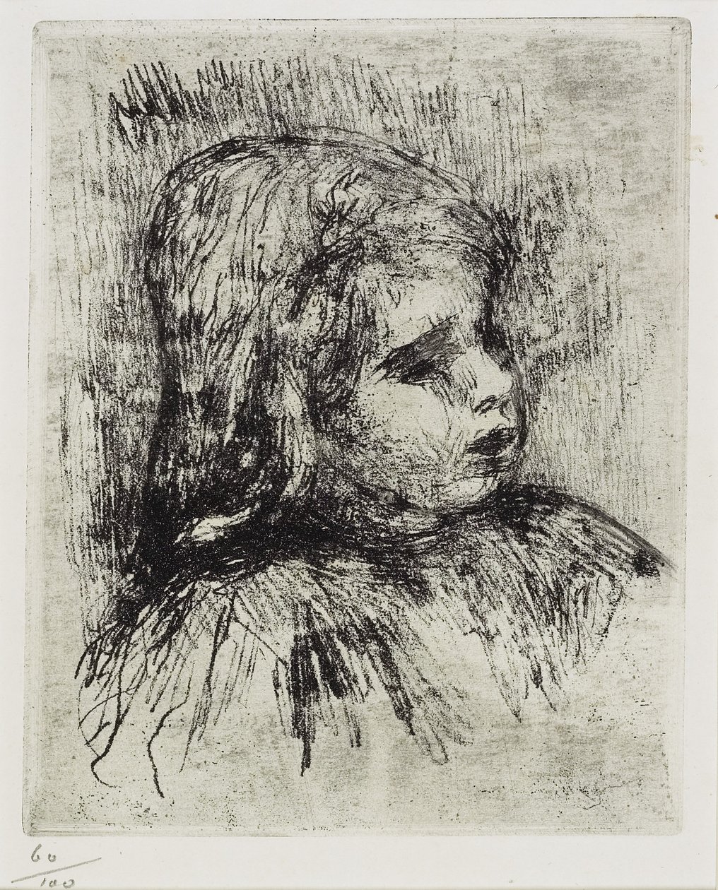 Claude Renoirin muotokuva, 1908 tekijältä Pierre Auguste Renoir