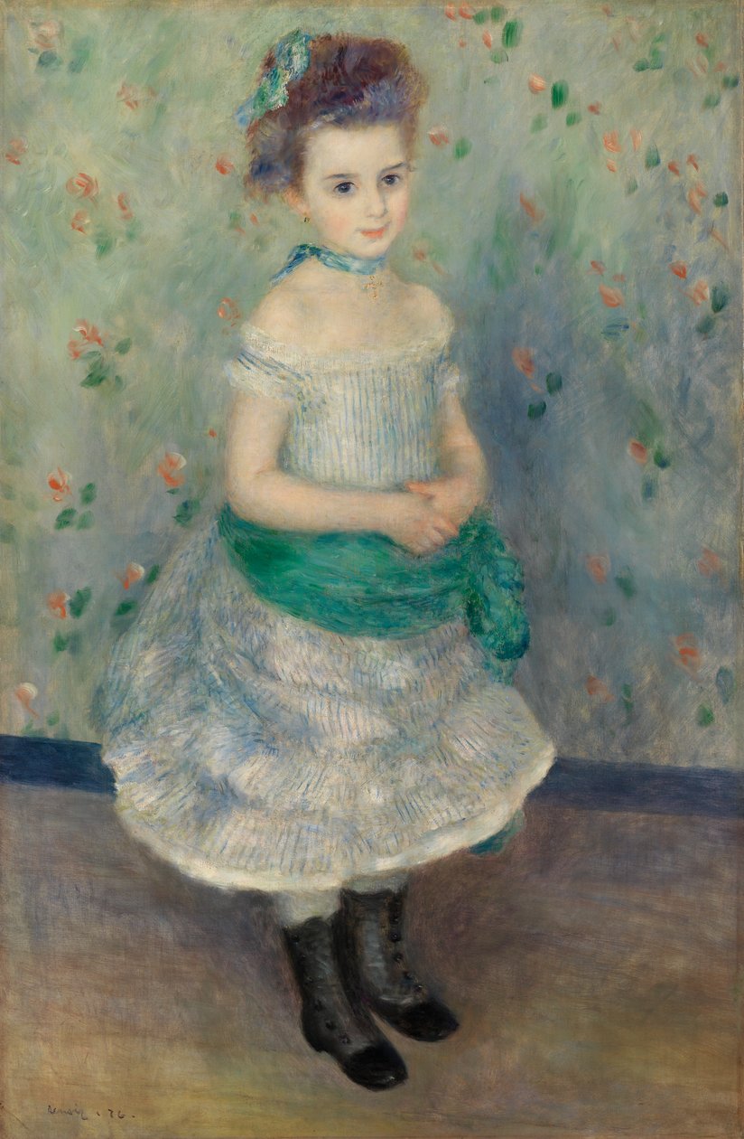 Jeanne Durand-Ruelin muotokuva (Portrait de Mlle. J.) tekijältä Pierre Auguste Renoir