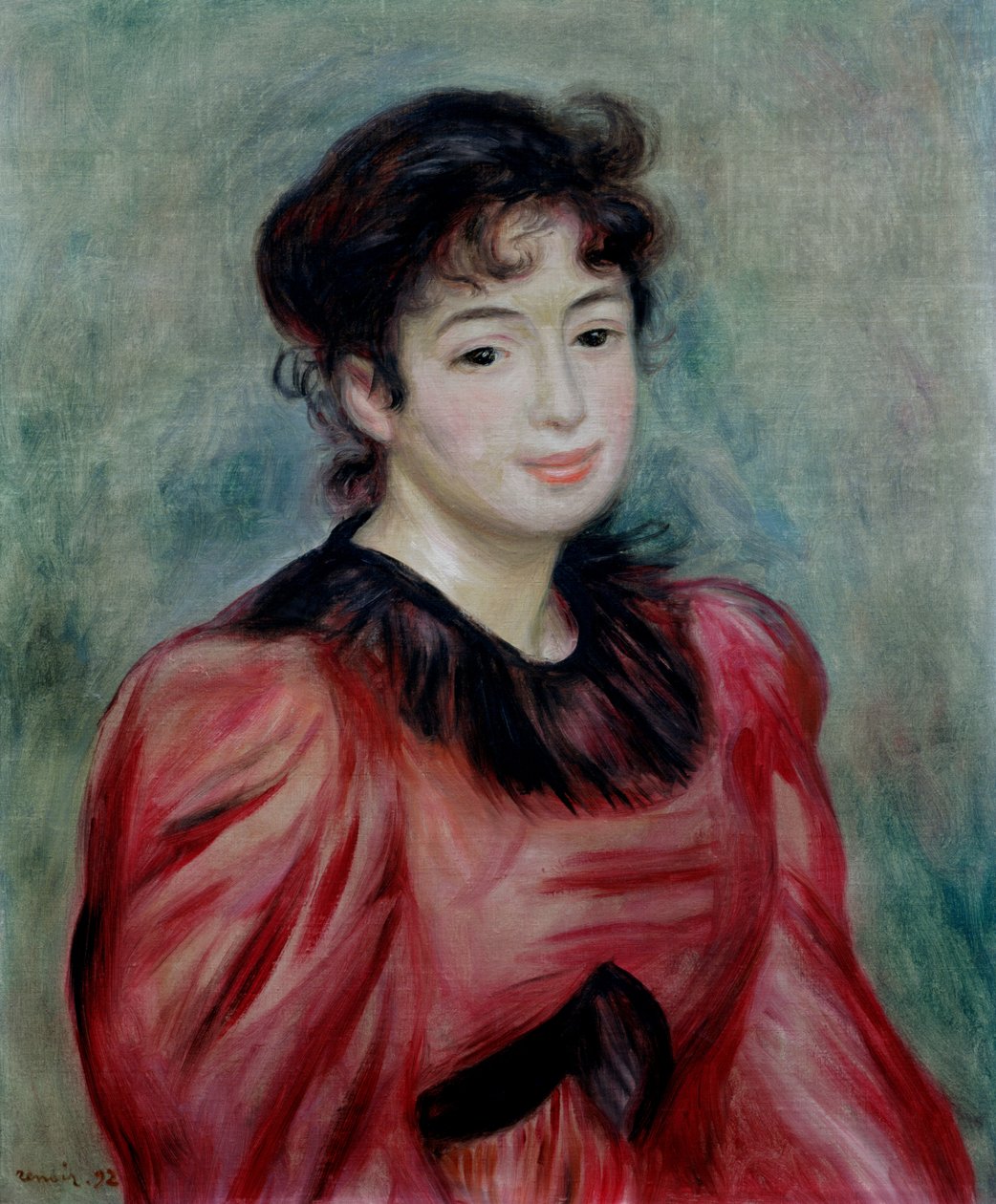 Mademoiselle Victorine de Bellion (1863-1957) muotokuva 1892 tekijältä Pierre Auguste Renoir