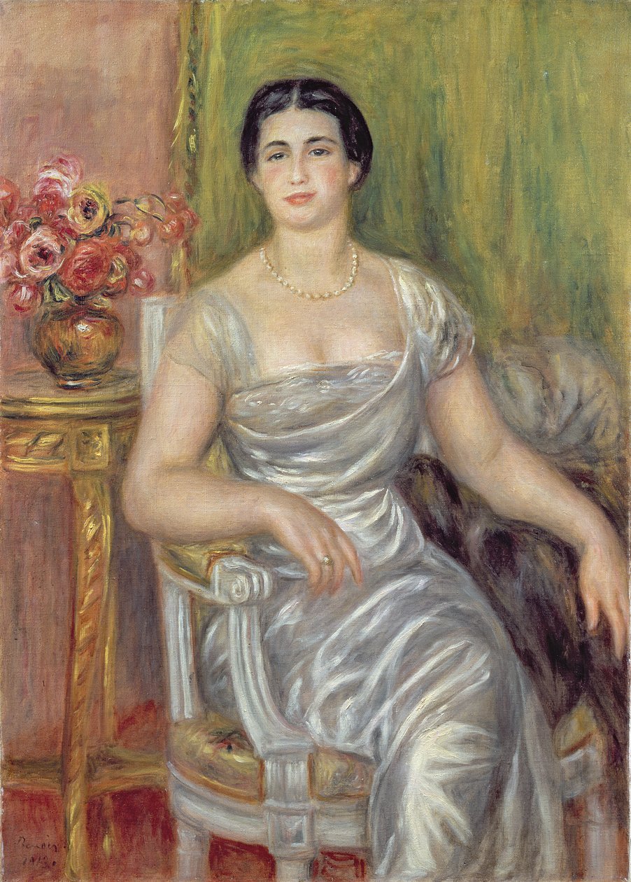 Runoilija Alice Valliere-Merzbachin muotokuva, 1913 tekijältä Pierre Auguste Renoir
