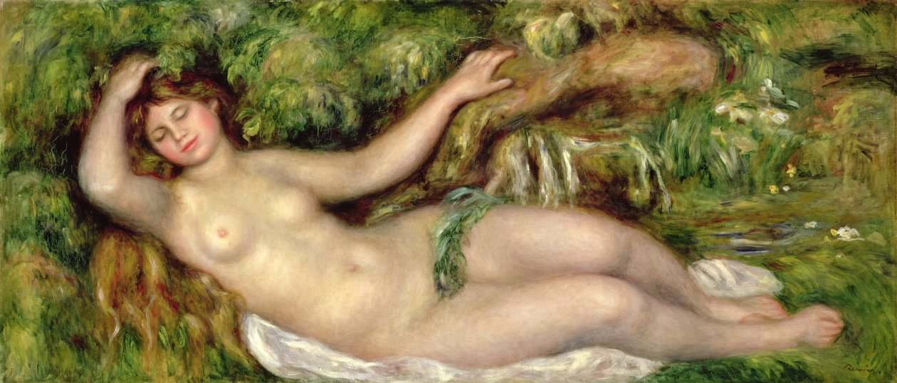 Makaava alastonkuva, 1910 tekijältä Pierre Auguste Renoir