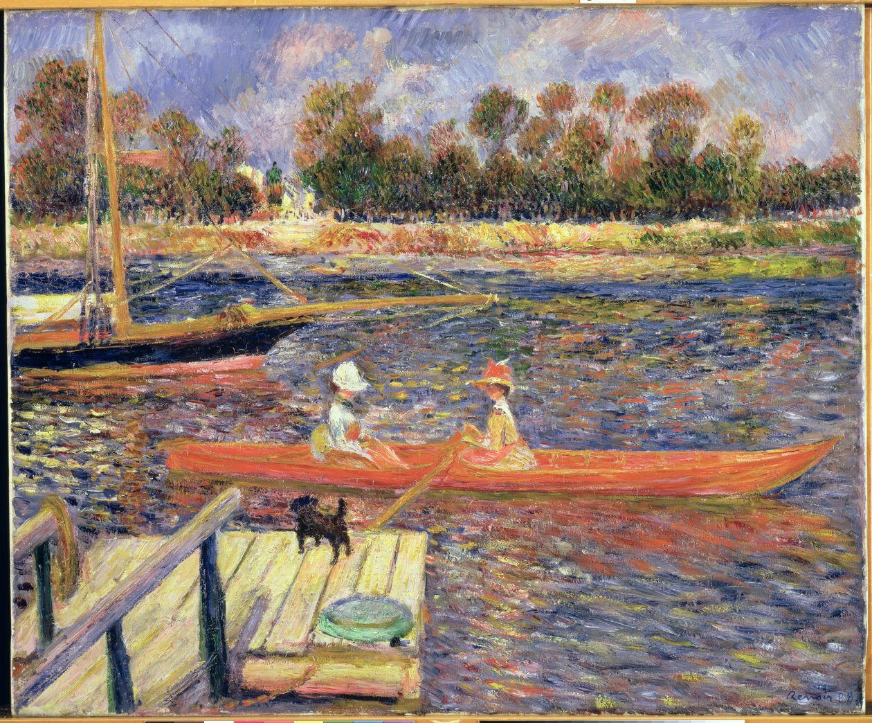 Punainen vene, Argenteuil, 1888 tekijältä Pierre Auguste Renoir