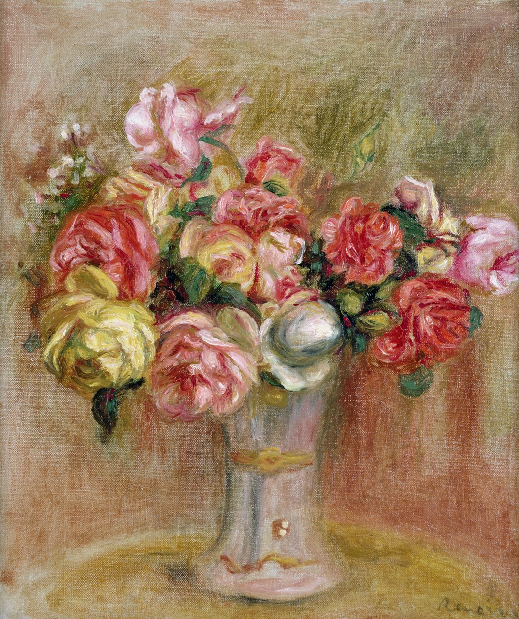 Ruusuja Sevres-maljakossa tekijältä Pierre Auguste Renoir