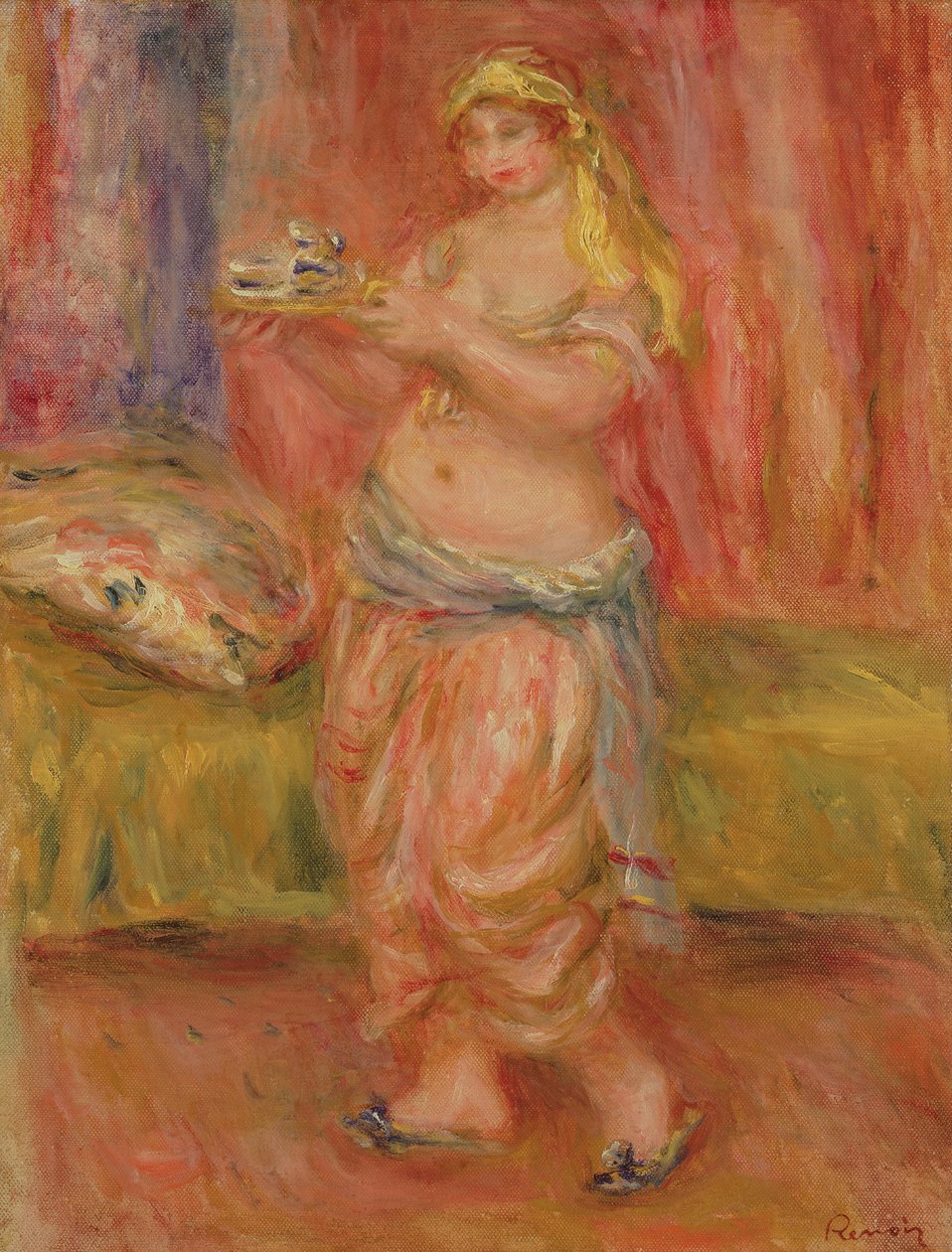 Standing Odalisque, noin 1917 tekijältä Pierre Auguste Renoir