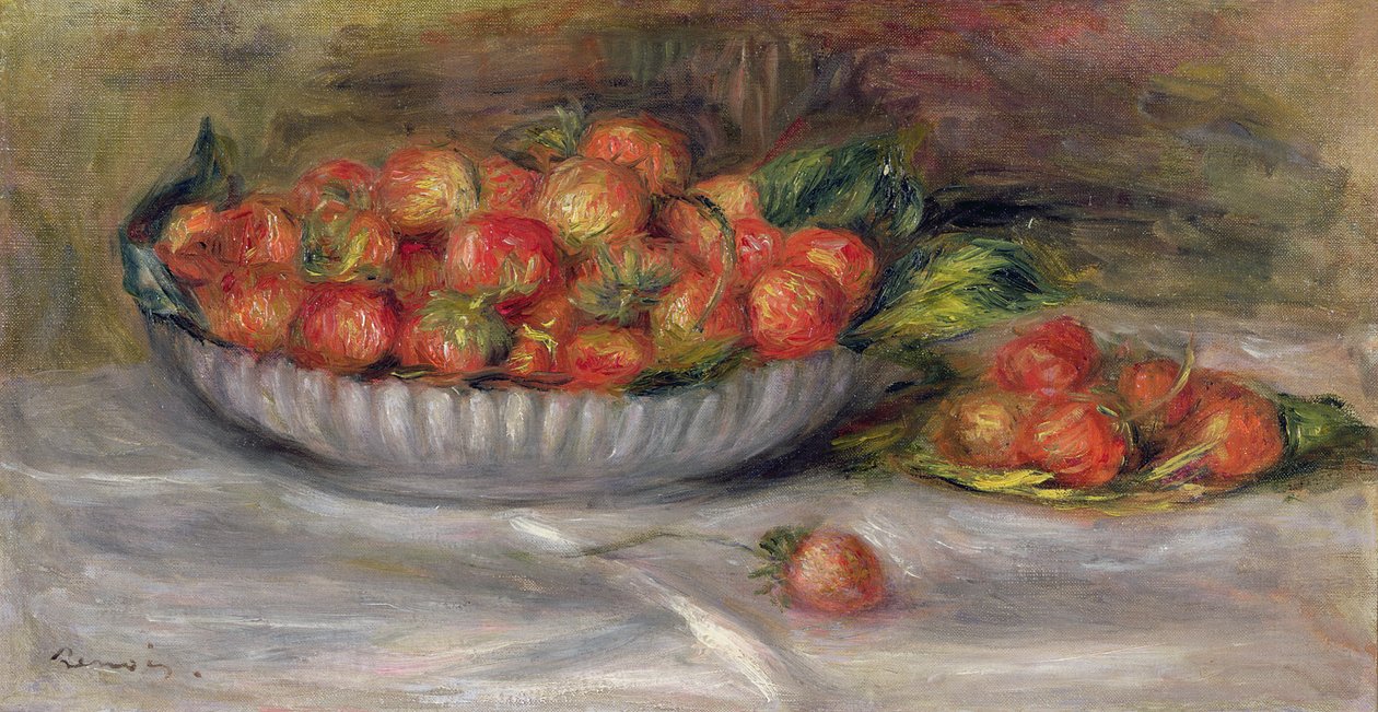 Asetelma mansikoiden kanssa, 1914 tekijältä Pierre Auguste Renoir