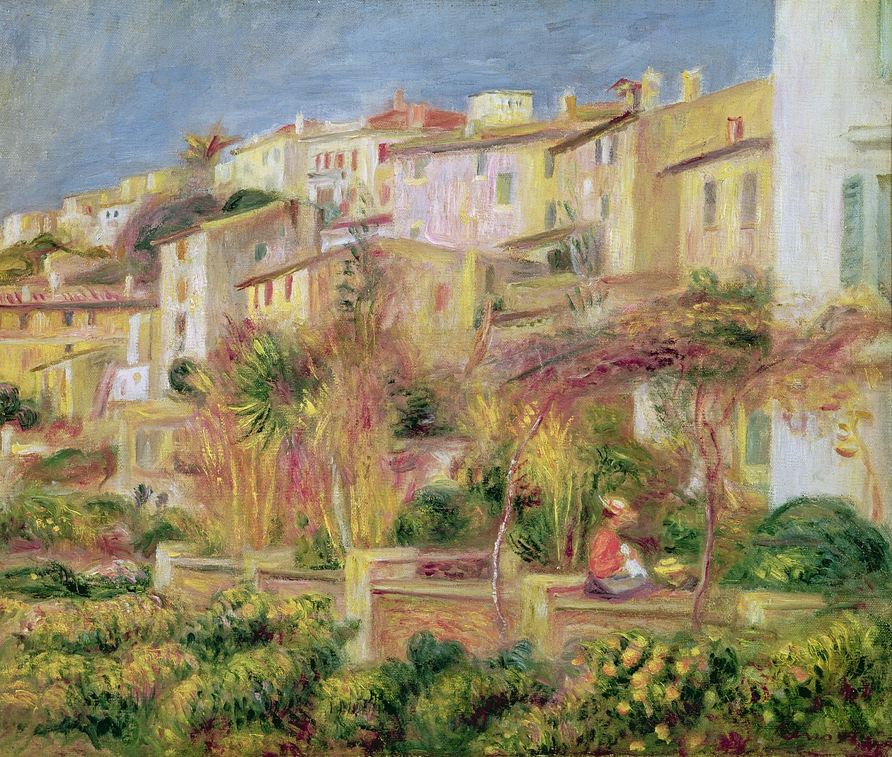 Terassi Cagnesissa, 1905 tekijältä Pierre Auguste Renoir