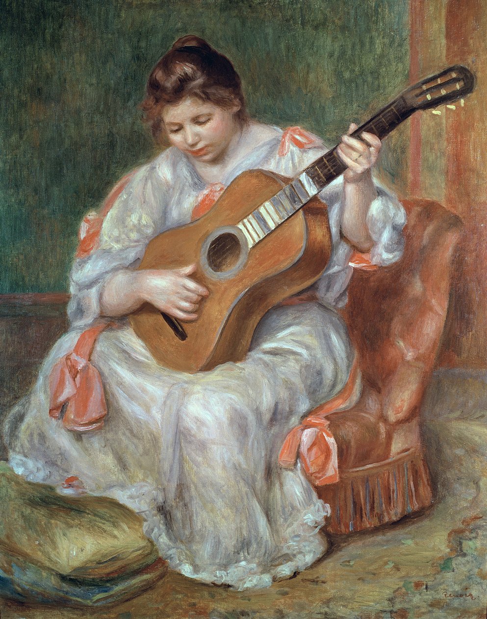 The Guitar Player, 1897 tekijältä Pierre Auguste Renoir