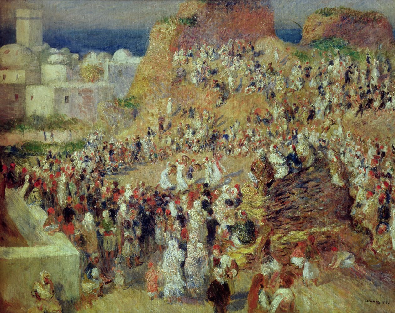 Moskeija eli arabifestivaali, 1881 tekijältä Pierre Auguste Renoir