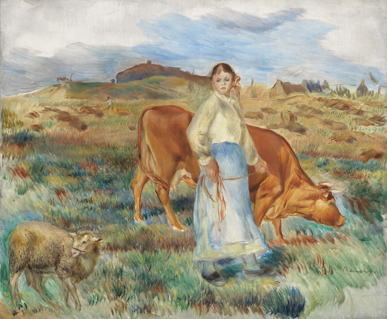 Paluu pelloilta, 1886 tekijältä Pierre Auguste Renoir
