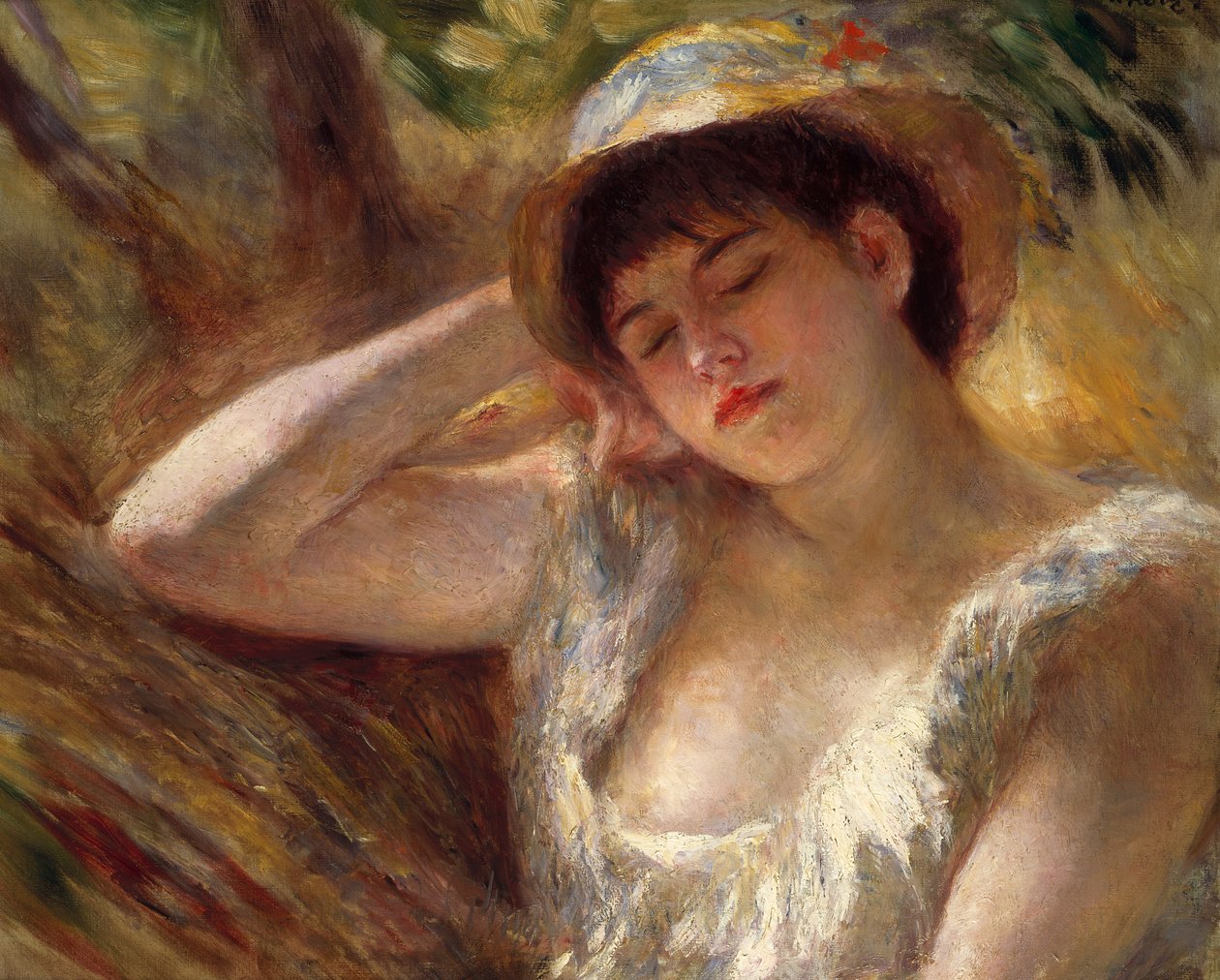 Nukkuja, 1880 tekijältä Pierre Auguste Renoir