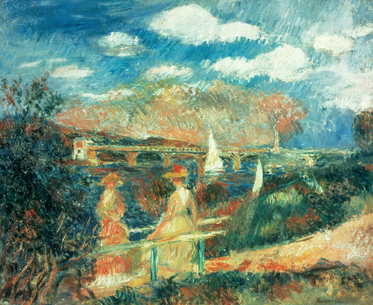 Seinen rannat Argenteuilissa, 1880 tekijältä Pierre Auguste Renoir
