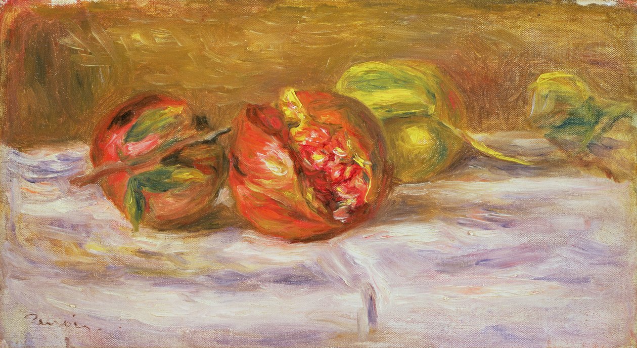 Kaksi granaattiomenaa, n. 1910 tekijältä Pierre Auguste Renoir