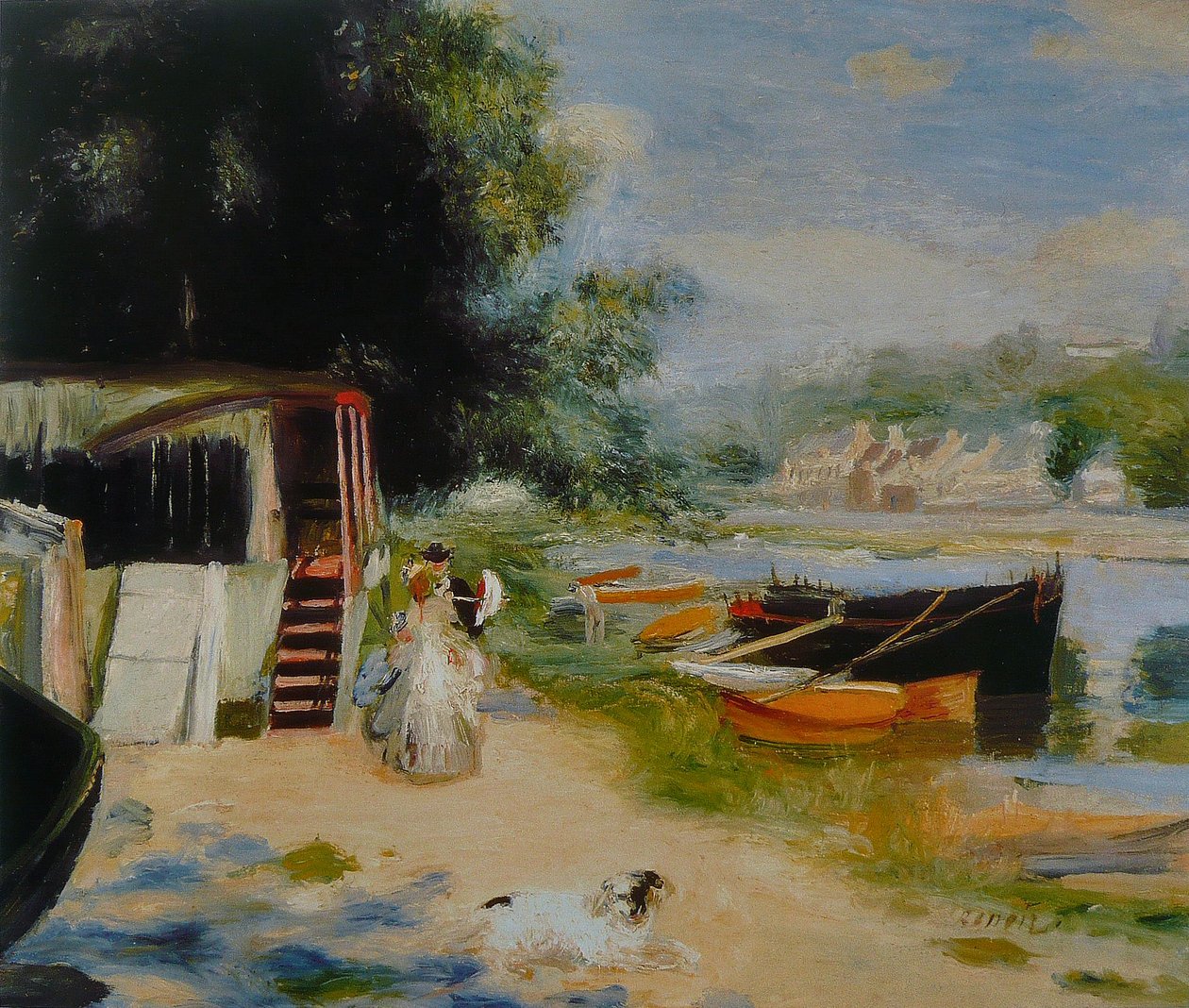 Vue de Bougival tekijältä Pierre Auguste Renoir