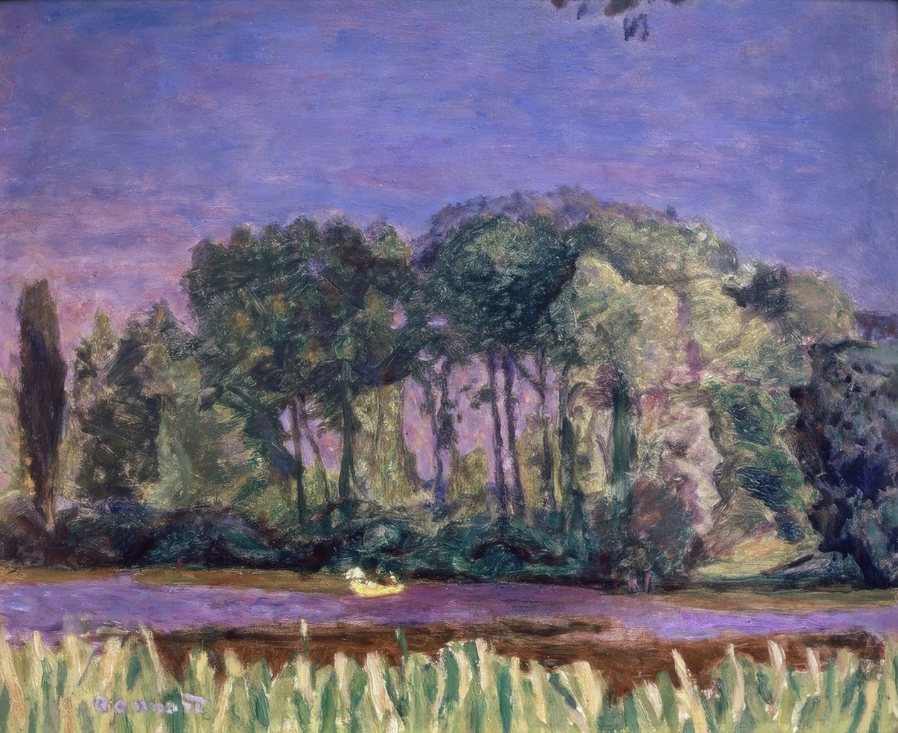 ORILLAS DEL SENA. Käsittelijä: PIERRE BONNARD. Lage: MUSEO DE ARTE MODERNO DE LA VILLA DE PARIS, RANSKA tekijältä Pierre Bonnard