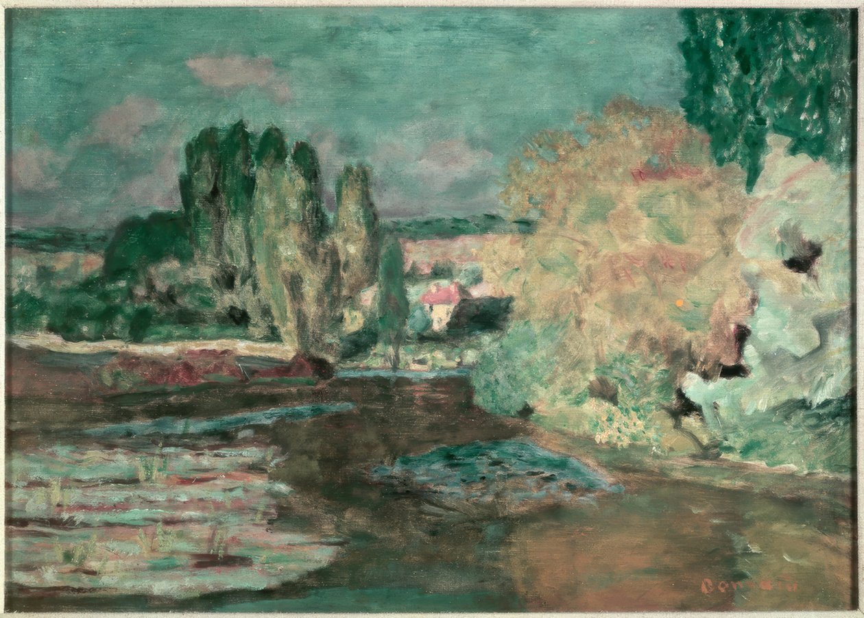 Vue pardela la Seine tekijältä Pierre Bonnard
