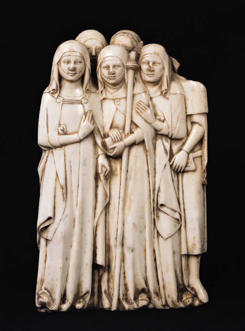 Alinorda, paavi Clement VI:n (1291-1352) ja hänen lastensa sisar, Klemens VI:n haudasta, La Chaise-Dieu (marmori) tekijältä Pierre Boye