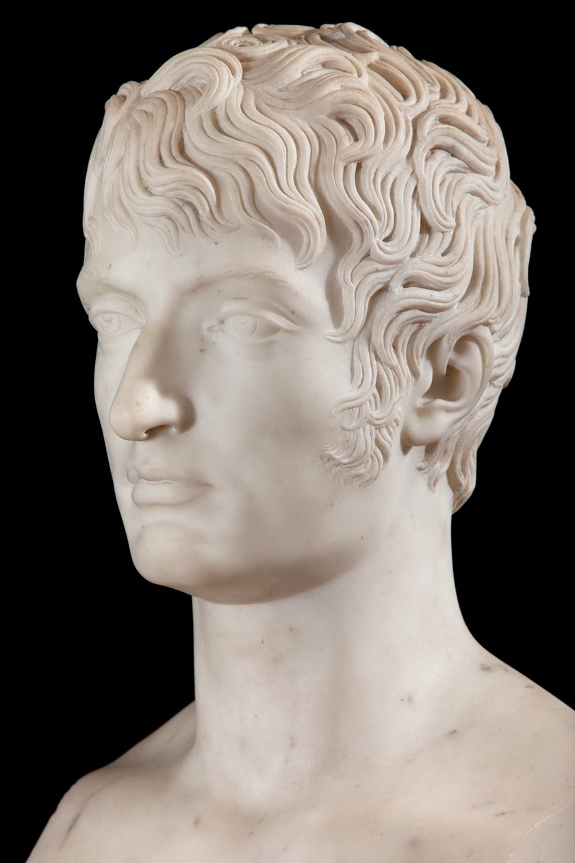 Louis Bonaparten rintakuva (marmori) (yksityiskohta) (katso myös 698741) tekijältä Pierre Cartellier