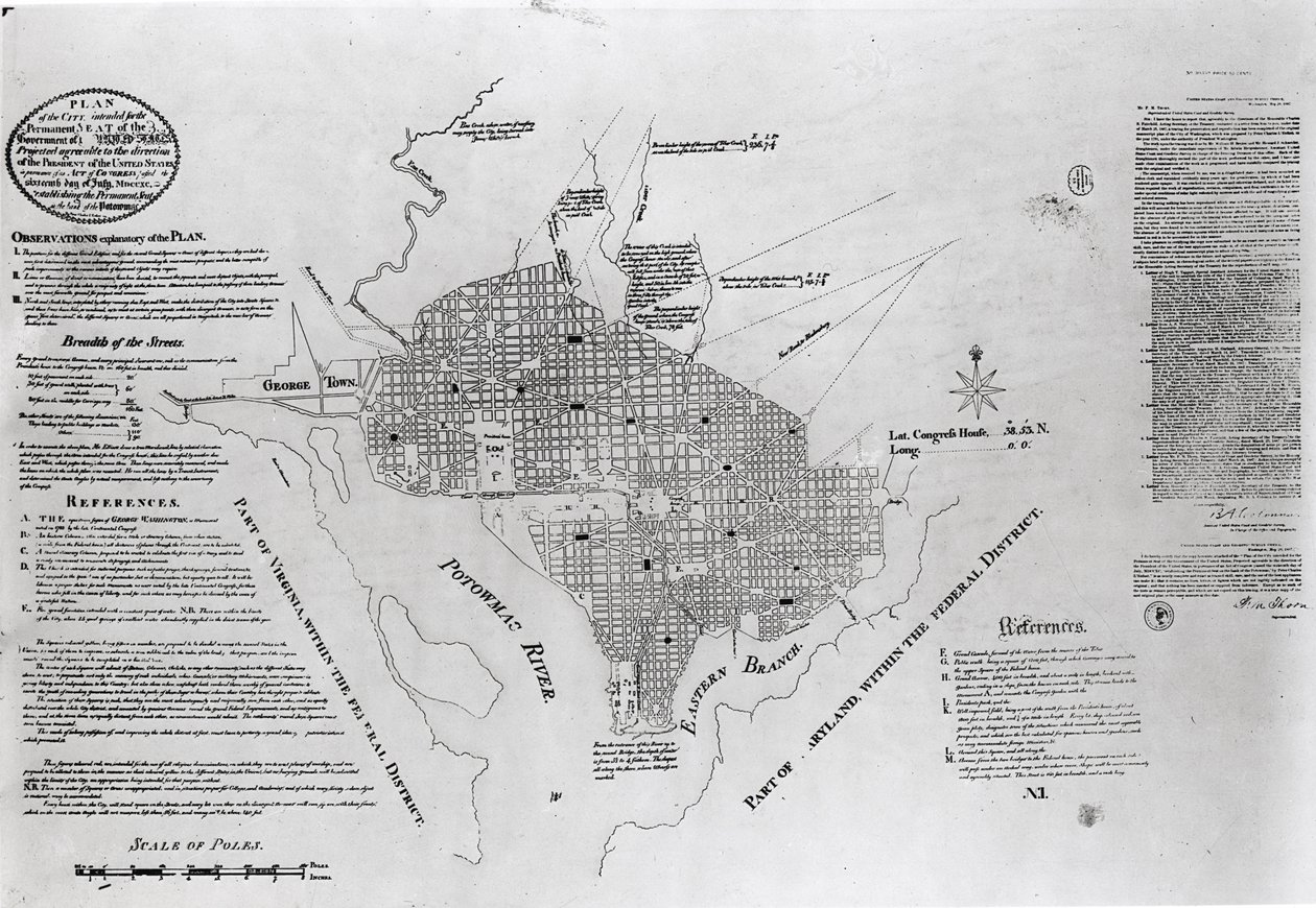 Plan of Washington D.C., pub. julkaisussa 