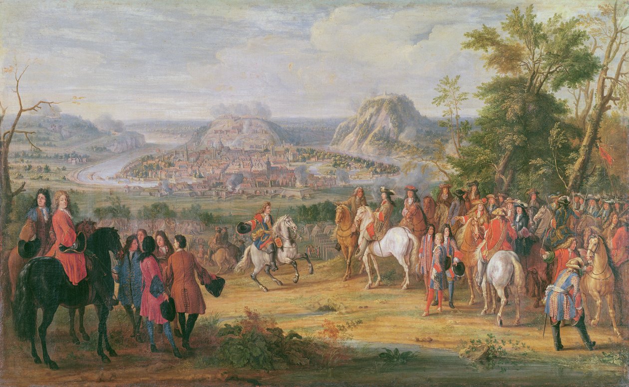 Ludvig XIV Besançonin piirityksessä toukokuussa 1674 tekijältä Pierre Denis Martin