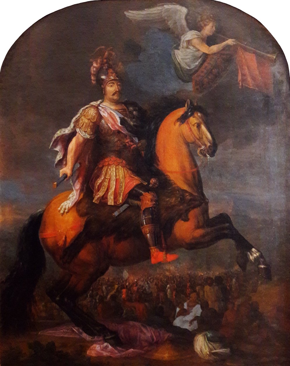 Reiterbildnis des Königs tammikuu III. Sobieski von Polen tekijältä Pierre Denis Martin
