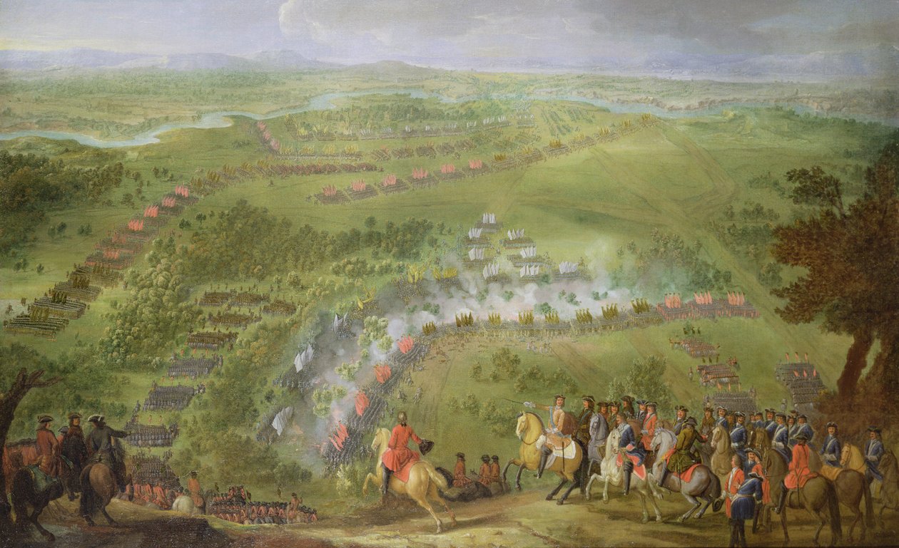 Lesnayan taistelu vuonna 1708 tekijältä Pierre-Denis Martin