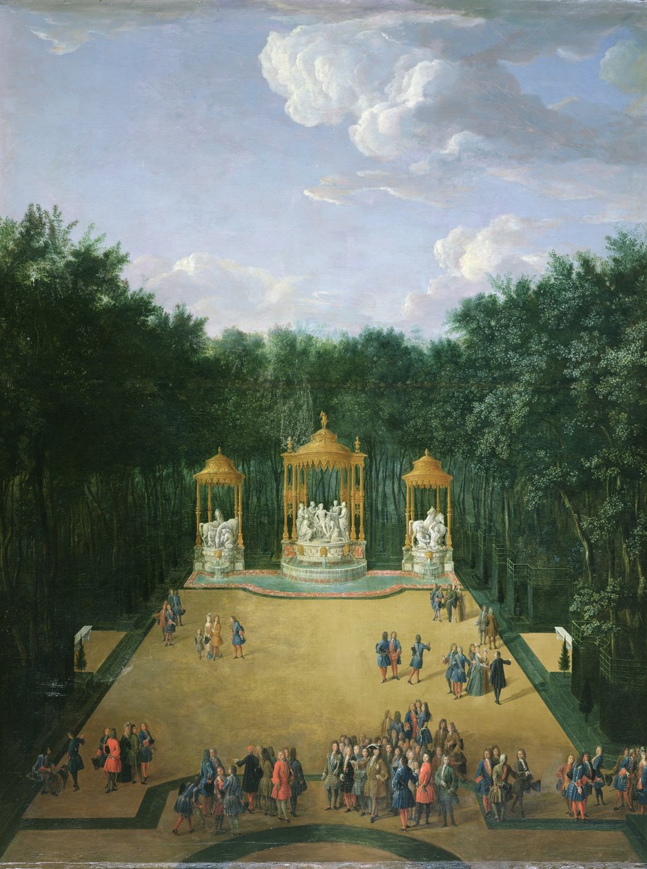 Apollon kylpylän lehdet Versaillesin puutarhassa, 1713. tekijältä Pierre Denis Martin