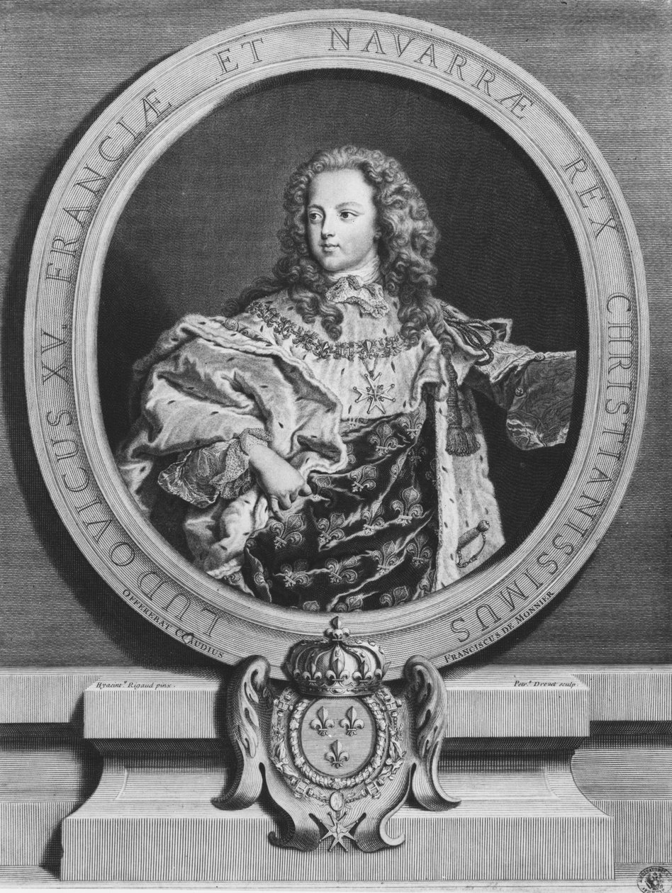 Ludvig XV lapsena tekijältä Pierre Imbert Drevet