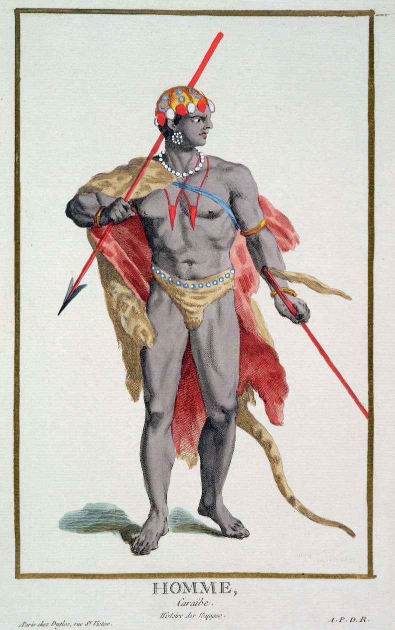 Mies Karibialta, 1780 tekijältä Pierre Duflos