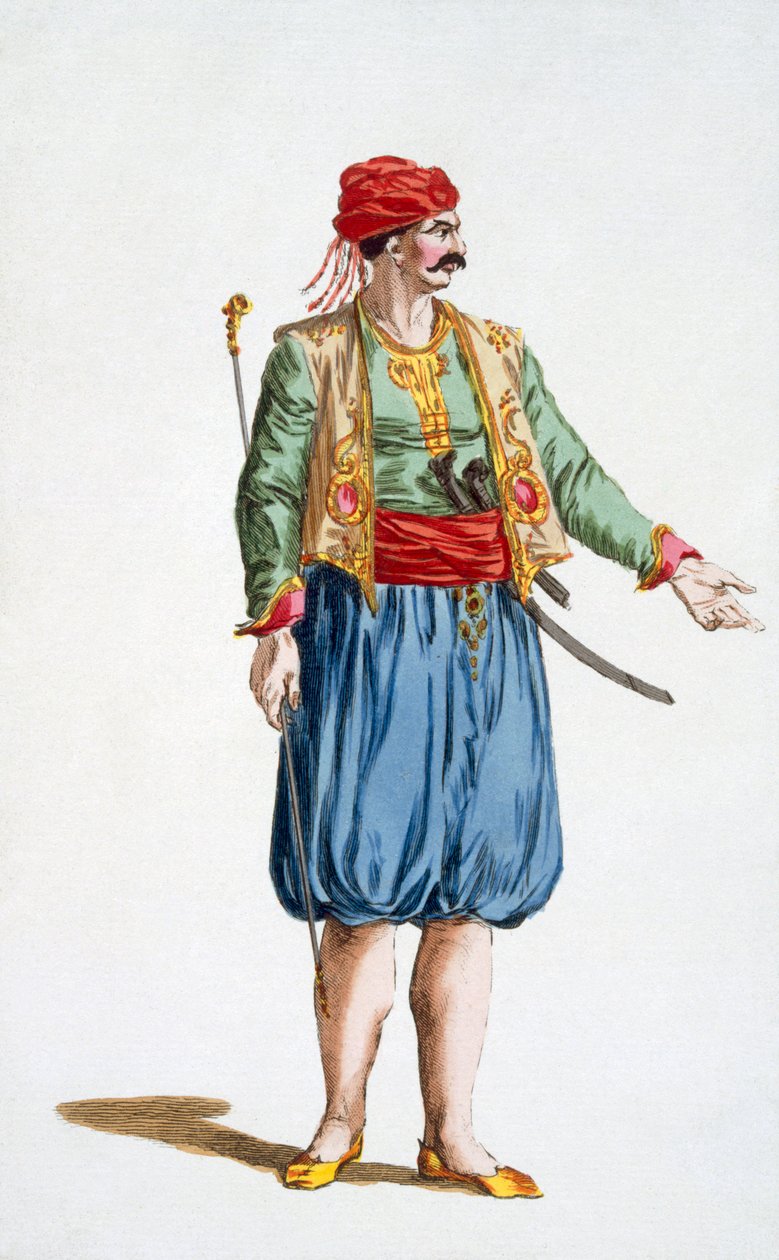 Turkin laivaston sotilas, 1780 tekijältä Pierre Duflos