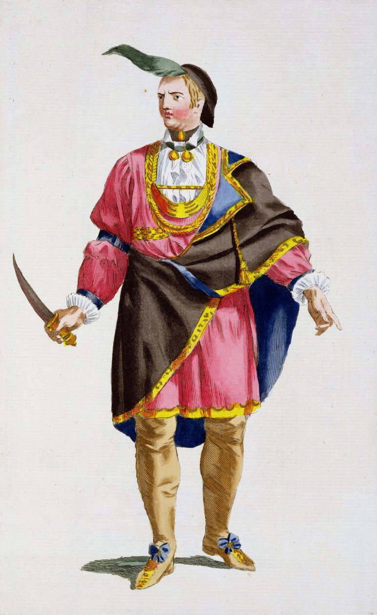 Cunne Shote, Cherokeesin päällikkö, 1780 tekijältä Pierre Duflos