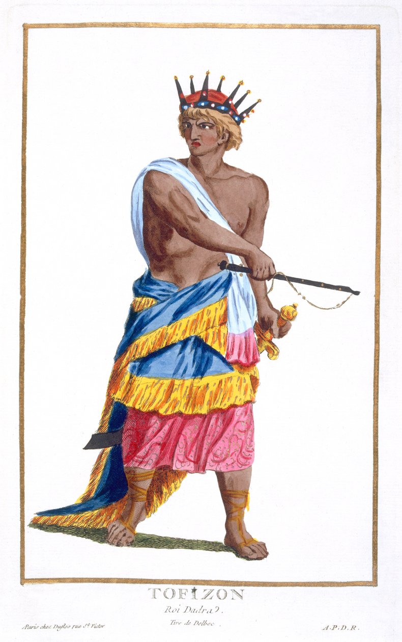 Dadran kuningas Tofizon, 1780 tekijältä Pierre Duflos