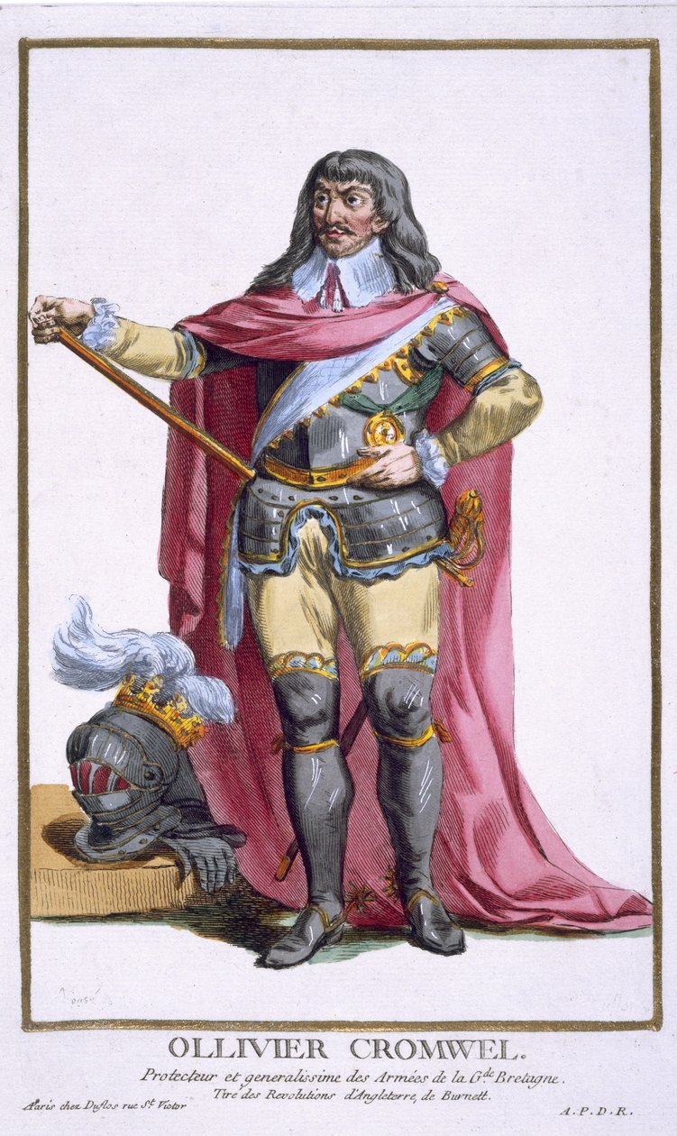 Oliver Cromwell (1599-1658) 1780 tekijältä Pierre Duflos