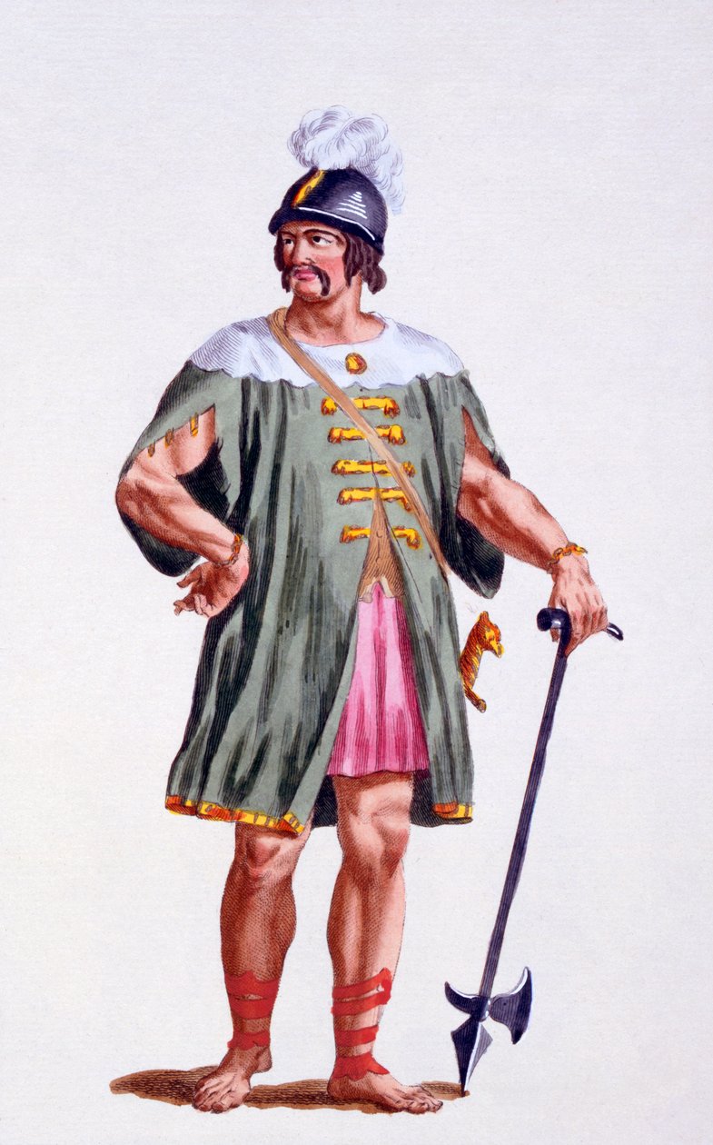 Tanskan sotilas, 1780 tekijältä Pierre Duflos