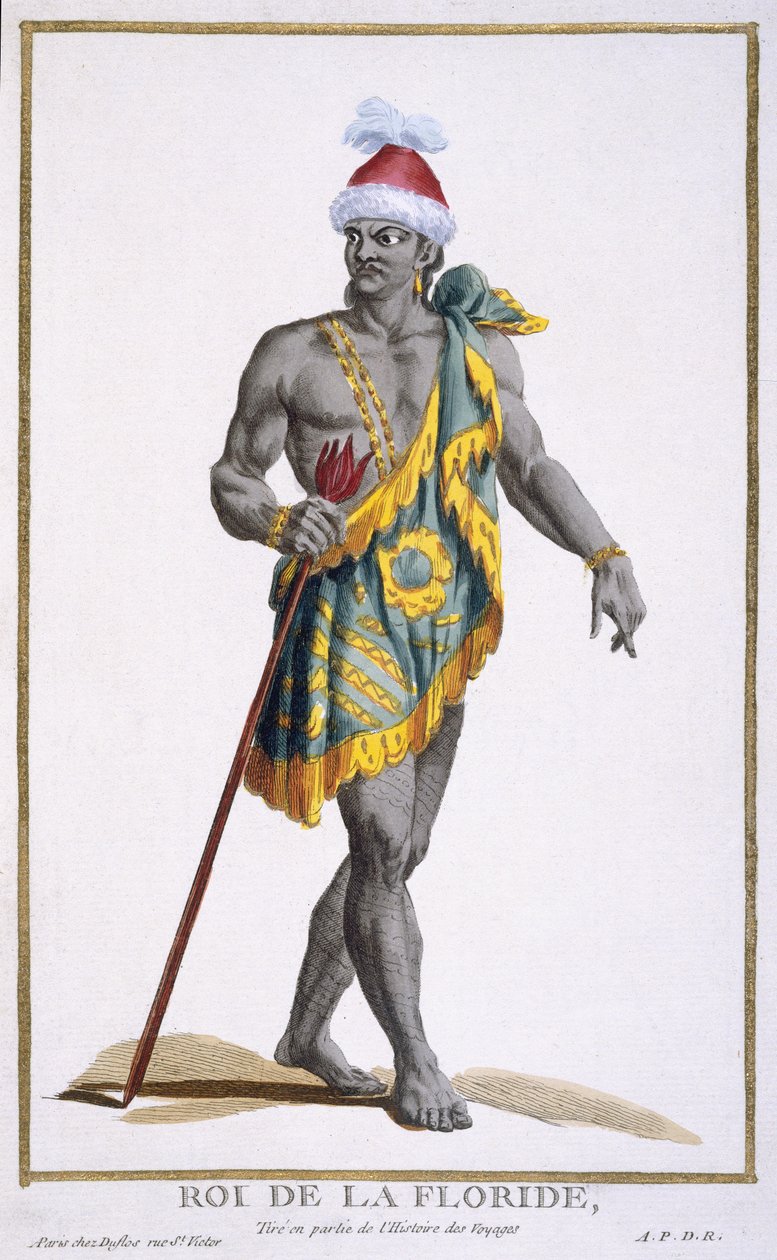 Floridan kuningas, 1780 tekijältä Pierre Duflos