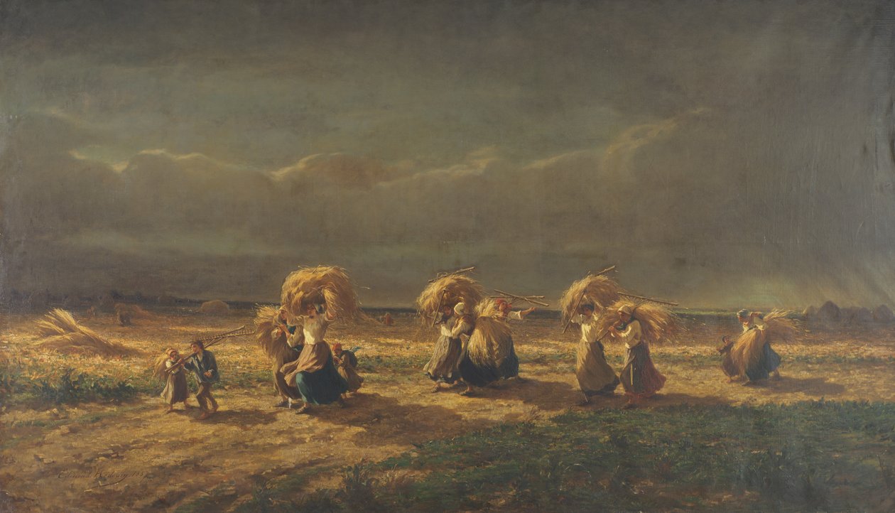 Gleaners at Chambaudoin, 1857 tekijältä Pierre Edmond Alexandre Hedouin