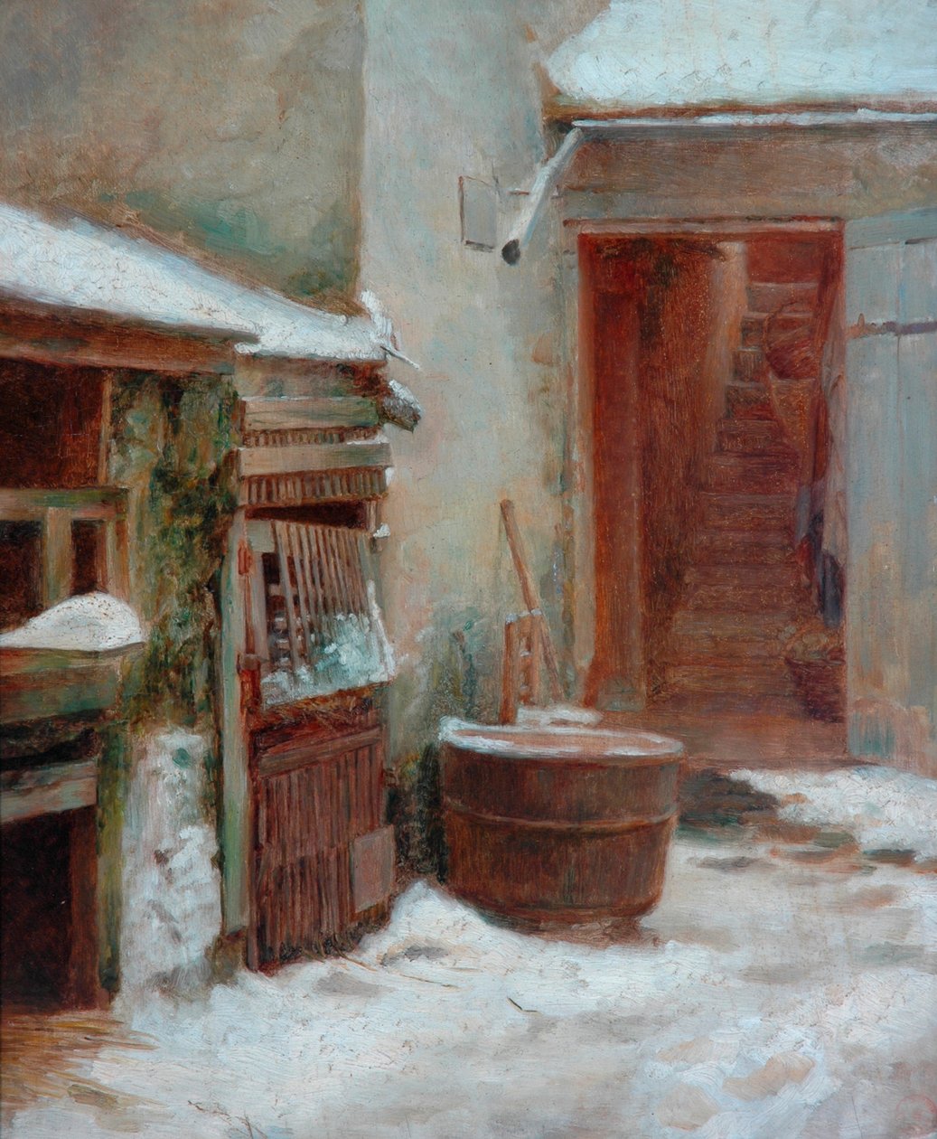 Kuisti (öljy puupaneelille) tekijältä Pierre Edouard Frere