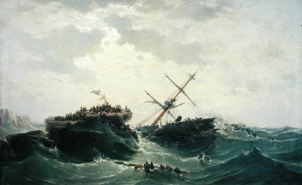 Borysthenen uppoaminen, 15. joulukuuta 1865, 1866 tekijältä Pierre Emile Berthelemy