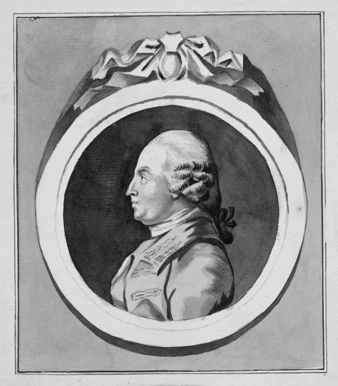 George Stubbs (1724-1806) (harmaa pesu paperilla) (katso myös 213890) tekijältä Pierre Etienne Falconet