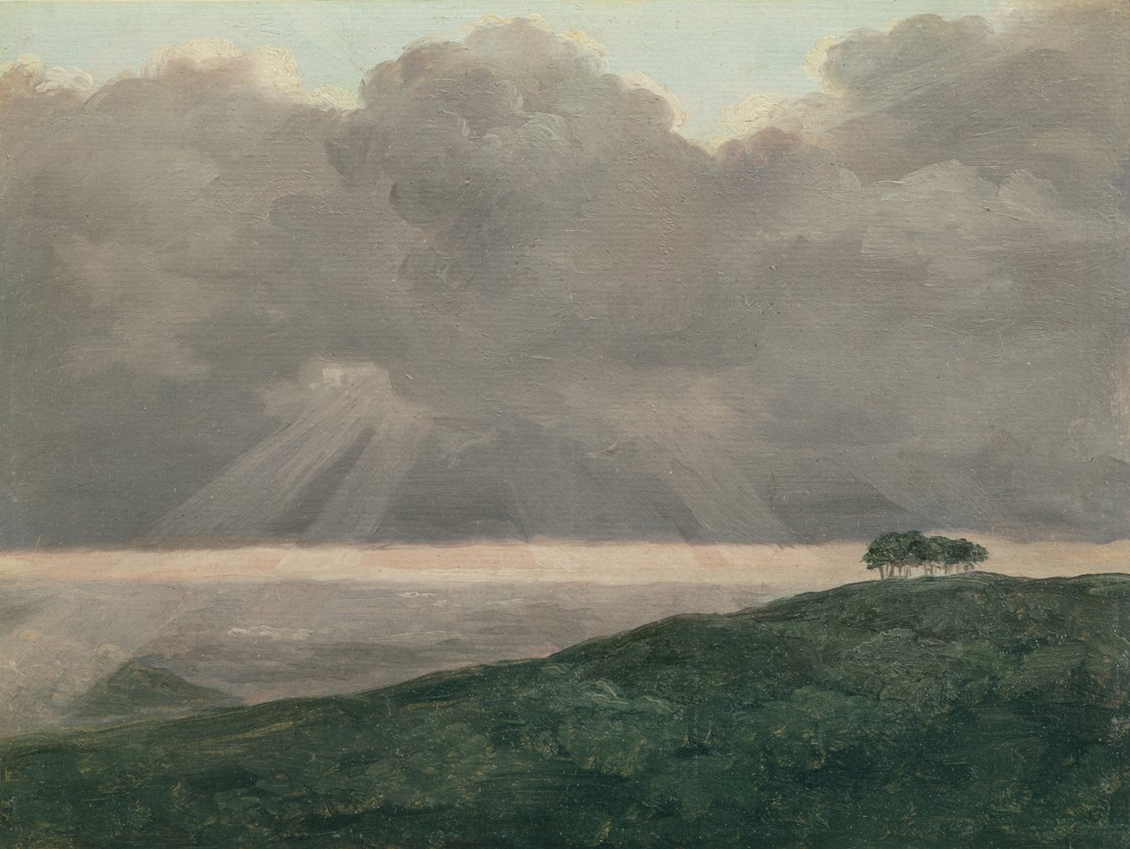 Myrsky (öljy kortille) tekijältä Pierre Henri de Valenciennes
