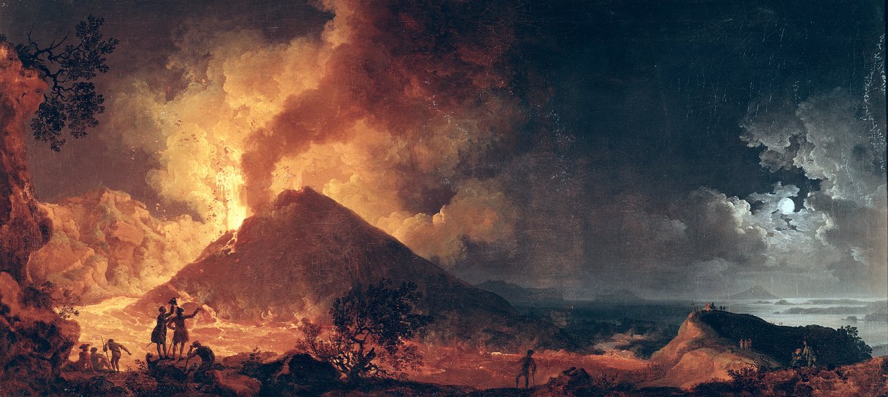 Vesuviuksen purkaus vuonna 1771 tekijältä Pierre Jacques Volaire