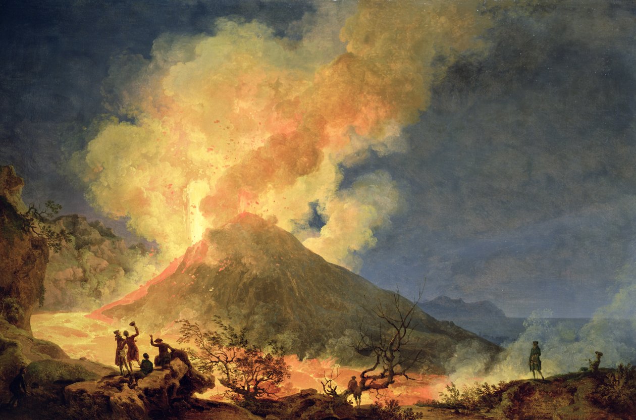 Vesuvius purkautuu tekijältä Pierre Jacques Volaire
